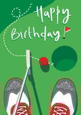 Golf Fan Birthday Card created by doodleshoe paper goods