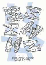 Sneaker Head card created by doodleshoe paper goods