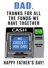 Father's Day cashpoint card created by Emma Proctor