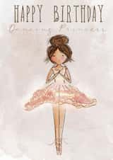 Dancing Princess Ballerina  Birthday Card created by Happy Little Me Co.