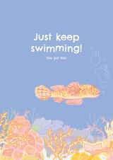 Just keep swimming! You got this! Coral reef  created by Ella Francis