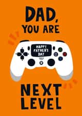 Funny Gaming Fathers Day Card / Birthday Card - Dad - Playstation - Dad You Are Next Level created by Lucy Maggie Designs