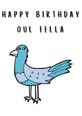 Funny cheeky birthday card for him created by Leopard Print Cards