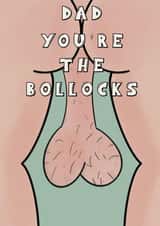 Rude Father's Day/Birthday Card - Dad - Bollocks - Dad You're The Bollocks created by Cheeky Cards by Ginger