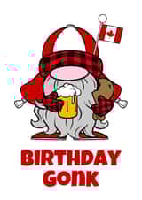 Canadian Birthday Gonk Gnome created by Darren Meredith