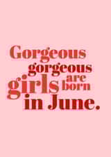 Classic Birthday Card - For Her - Gorgeous Girls created by @EmilySwallow