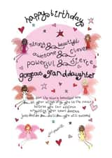 Happy Birthday And Reach For The Stars Gorgeous Granddaughter created by The Girl Power Fairies