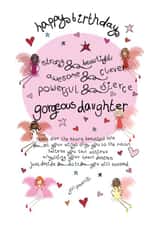 Happy Birthday And Reach For The Stars Gorgeous Daughter created by The Girl Power Fairies