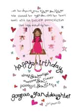 Happy Birthday And Dream Big Gorgeous Granddaughter created by The Girl Power Fairies