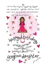 Happy Birthday And Dream Big Gorgeous Daughter created by The Girl Power Fairies