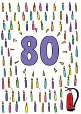 That's A Lot Of Candles 80th Birthday Card created by Kat Willott