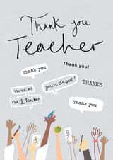 Thank you teacher created by Heidi Pie
