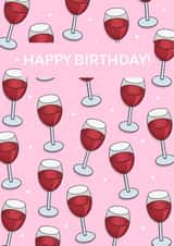 Wine Happy Birthday Card created by Sunny Designs