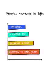 Painful Dad Jokes Father's Day Card created by @THAT LITTLE CARD SHOP