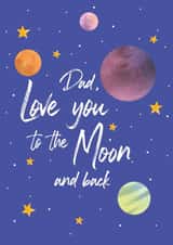 Love you to the moon and back card created by Lauren Gamble