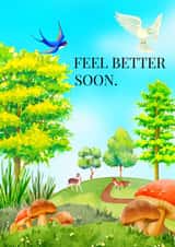 FEEL BETTER SOON GET WELL CARD. created by Darren Kruzan