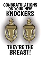 Funny Congratulations On Your Boob Job Card created by @Cupsie's Creations