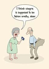 Viagra Confusion Birthday Card created by Sam Birch