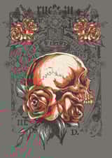 Skull n Roses created by Mel @ DeadHead Designs