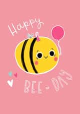 Happy Bee-day birthday card created by Becky Down