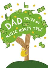 Cheeky Father's day. Dad you're my magic money tree. created by @tanikuzminka