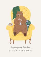 Papa bear Father's Day Card 1002 created by Frankie Norman