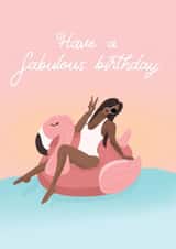 Fabulous Summer Vibes Birthday Card created by Becky Wood