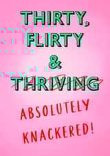 Thirty, flirty and absolutely knackered! created by Poppy & Mabel