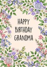 Happy Birthday Grandma  1001 created by Poppy & Mabel 