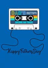 Dad’s Retro Mixtape Father’s Day Card created by Claire Beetham-Davies