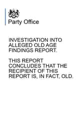 Party Office investigation report created by Prints With Personality