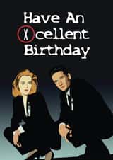 X-Files Birthday Card created by Tiny Stamp