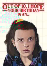 Stranger Things Eleven Card created by AbiGoLucky