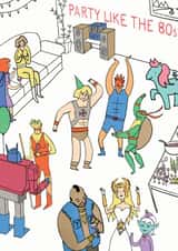Party like the 80s birthday card created by Hole in my Pocket