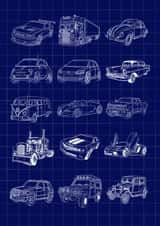 Blueprint Vehicles created by Sheri’s Crafts