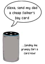 Alexa send dad a card  created by Fat Cat Cards