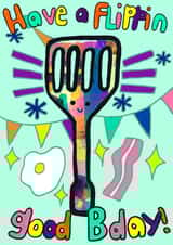 Have a flippin good bday card created by Zani Latimer