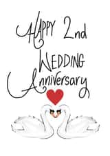 2nd anniversary card created by Naughty Nice
