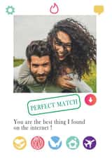 Personalised Anniversary Photo Card created by rdlinnovation - Tinder Photo Card