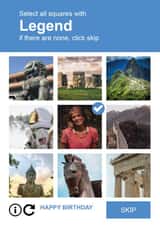 Personalised Birthday Photo Card created by Paul Stevens - Funny personalised legend verification birthday card