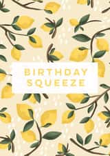 Birthday Squeeze Lemons - Birthday Card By Anna Cheng Design created by Anna Cheng Design & Print