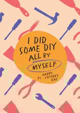 I did some DIY all by myself Father's Day card created by Joyful Joyful