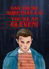 Stranger things Father’s Day card. created by Swish & Scribble