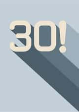 Bold and Stylish 30th Birthday Card  created by Amy Munro