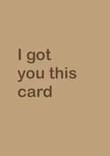 No effort card created by ODEL Art