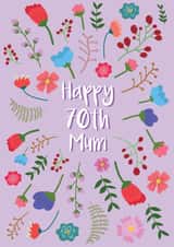 Happy 70th Birthday Mum created by @Laura Lonsdale Designs