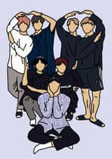 Fun Birthday Card - BTS - Heart created by Moonchild