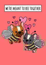 French Bulldog love card for dog lover  created by Natalie Tuck