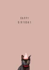 Black Cat Happy Birthday Card created by Serendipity Inspired