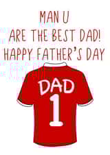 Manchester United Father’s Day Card created by Trash Panda Designs 
